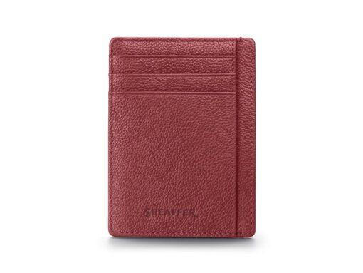Balpen giftset Sheaffer VFM 9403 Excessive red chrome       plated met creditcardhouder scarlet blaze