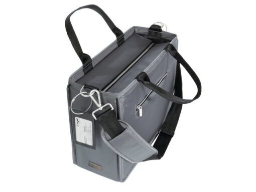 Desk Sharing Bag Premium M donkergrijs 360x280x150 mm