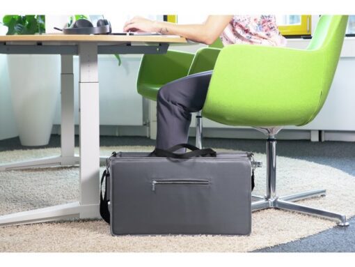 Desk Sharing Bag Premium M donkergrijs 360x280x150 mm