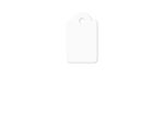 Draadetiket Kangaro 18x29mm wit doos a 500 stuks