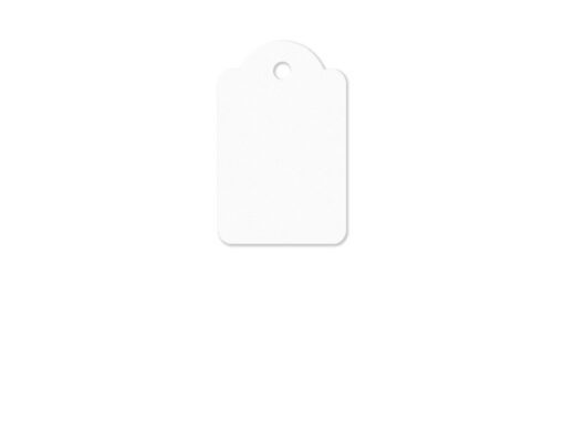 Draadetiket Kangaro 22x35mm wit doos a 250 stuks
