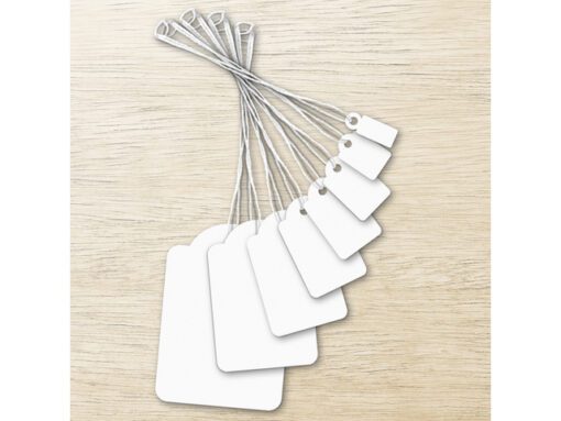 Draadetiket Kangaro 36x53mm wit doos a 250 stuks