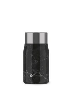 Food jar Les Artistes Paris 700ml geïsoleerd met lepel      Black Marble