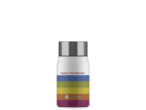Food jar Les Artistes Paris 700ml geïsoleerd met lepel      Camera