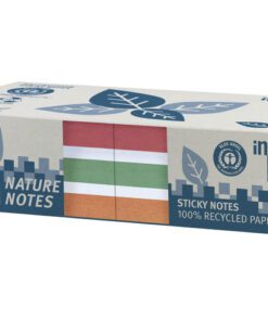 Info notes 75x75mm assorti recycled doos 2x a 400 vel