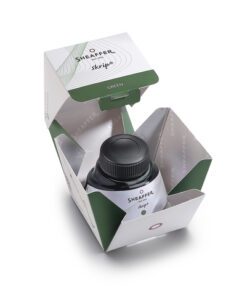 pH-neutrale inkt van hoge kwaliteit die compatibel is met alle vulpennen en gebruikt kan worden voor het vullen van een converter (artikelnummer: SF-96700). De speciaal samengestelde inkt vloeit soepel over het papier.