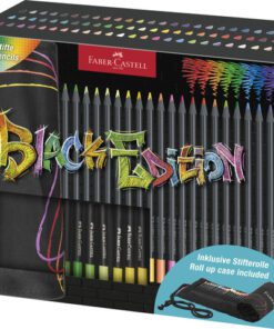 Kleurpotlood Faber-Castell Black Edition 72 stuks in        roletui zwart