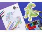 Kleurpotlood Faber-Castell Dino 10 Classic Colour + 3       metallic kleuren incl. stickervel