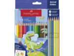 Kleurpotlood Faber-Castell Dino 18 Classic Colour + 6 (3    metallic kleurenen 3 neon) incl. stickervel