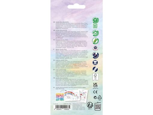 Kleurpotlood Faber-Castell Jumbo Grip Unicorn 8+2 incl.     stickervel