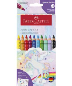 Kleurpotlood Faber-Castell Jumbo Grip Unicorn 8+2 incl.     stickervel