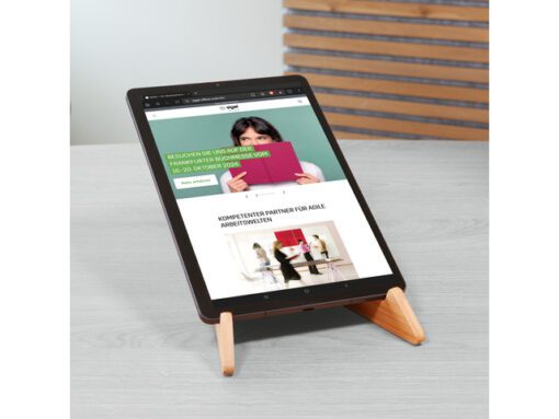 Laptopstandaard Sigel Eye Style beige 600x145x8mm
