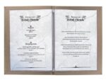Menukaart map Sigel A4 bruin voor 8 blad