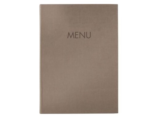 Menukaart map Sigel A4 bruin voor 8 blad