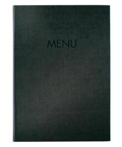 Menukaart map Sigel A4 grijs voor 8 blad