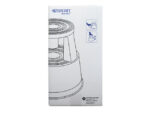 Opstapkruk Westcott 43x29x42cm donkergrijs