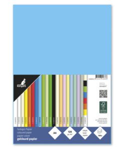 houtvrij en chloorvrij gebleekt papier. Leverbaar in verschillende kleuren. Pak à 100 vel
