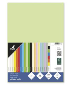 houtvrij en chloorvrij gebleekt papier. Leverbaar in verschillende kleuren. Pak à 50 vel