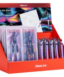 Passer Iris en Studio Pen Aristo in display 42 stuks        assorti kleuren