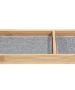 Pennenbak EYE STYLE bamboe 245x109x25mm met l.grijs- zwarte inlay