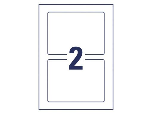Positioneer etiket Avery voorbedrukt 160x120mm 5 vel 2      etiketten per vel 3-talig