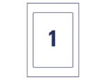 Positioneer etiket Avery voorbedrukt 220x160mm 5 vel 1      etiket per vel 3-talig
