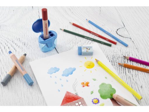Puntenslijper Eberhard Faber 3-gaats blauw