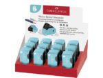 Puntenslijper Faber-Castell SLEEVE dubbel turquoise         linkshandig