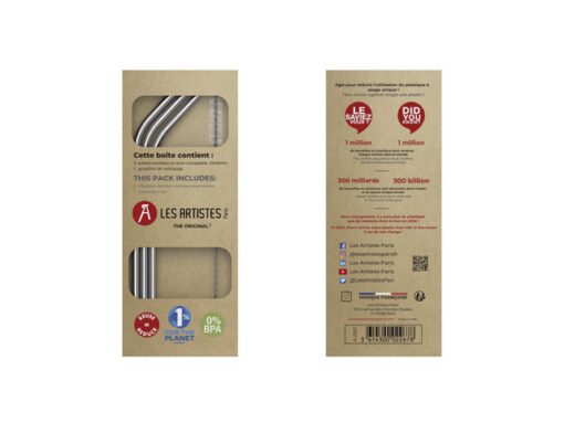 Rietjes set met borstel Les Artistes Paris set a 3 stuks