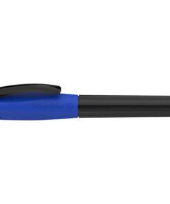 koningsblauwe inkt. Een reservepatroon is in de houder ondergebracht. De Base Ball is een aanvulling op de schoolvulpen en is voor beginnende schrijvers en leerlingen en eveneens voor linkshandigen zeer geschikt. Houderkleur blauw/zwart. Inkt bevat conserveermiddel C(M)IT/MIT.
