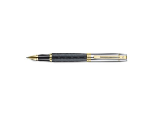 Rollerball Sheaffer 300 E9347 Engraved matt black shiny     chrome cap