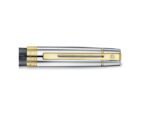 Rollerball Sheaffer 300 E9347 Engraved matt black shiny     chrome cap