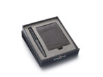 Rollerball giftset Sheaffer VFM 9424 Matt grey black tone   met creditcardhouder driftwood grey