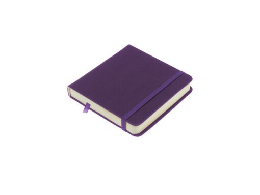 Schetsboek Kangaro 12x12cm purple heart PU HC 80 vel 140gr  roomwit met elastiek en lint