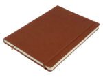 Schetsboek Kangaro A4 cognac PU HC 80 vel 140gr roomwit met elastiek en lint