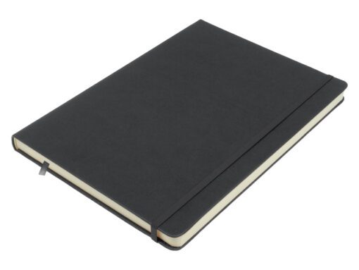 Schetsboek Kangaro A4 cold grey PU HC 80 vel 140gr roomwit  met elastiek en lint