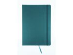 Schetsboek Kangaro A4 dark turquoise PU HC 80 vel 140gr     roomwit met elastiek en lint