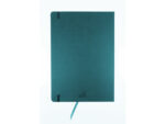 Schetsboek Kangaro A4 dark turquoise PU HC 80 vel 140gr     roomwit met elastiek en lint