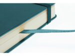 Schetsboek Kangaro A4 dark turquoise PU HC 80 vel 140gr     roomwit met elastiek en lint