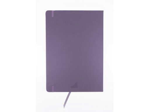 Schetsboek Kangaro A4 heather purple PU HC 80 vel 140gr     roomwit met elastiek en lint