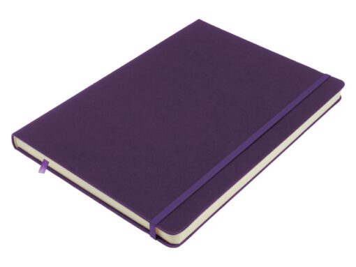 Schetsboek Kangaro A4 purple heart PU HC 80 vel 140gr       roomwit met elastiek en lint