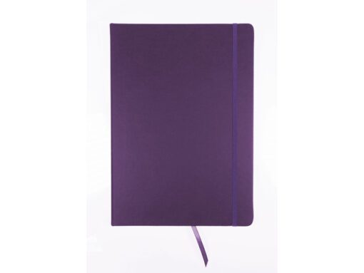 Schetsboek Kangaro A4 purple heart PU HC 80 vel 140gr       roomwit met elastiek en lint