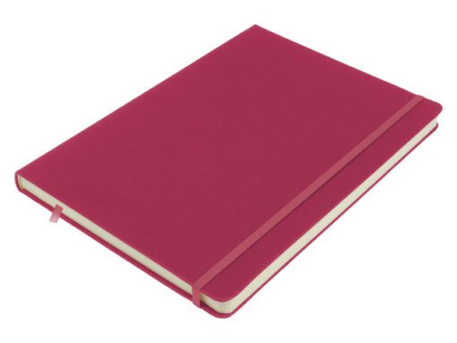 Schetsboek Kangaro A4 ruby PU HC 80 vel 140gr roomwit met   elastiek en lint