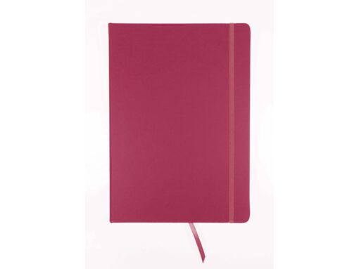 Schetsboek Kangaro A4 ruby PU HC 80 vel 140gr roomwit met   elastiek en lint