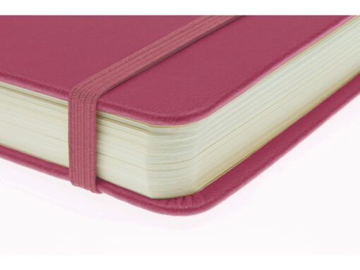 Schetsboek Kangaro A4 ruby PU HC 80 vel 140gr roomwit met   elastiek en lint