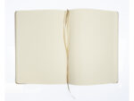 Schetsboek Kangaro A4 taupe PU HC 80 vel 140gr roomwit met  elastiek en lint