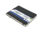 Schetsboek Kangaro A5 landscape cold grey PU HC 80 vel      140gr roomwit met elastiek en lint