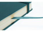 Schetsboek Kangaro A5 landscape dark turquoise PU HC 80 vel 140gr roomwit met elastiek en lint