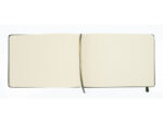 Schetsboek Kangaro A5 landscape forest green PU HC 80 vel   140gr roomwit met elastiek en lint