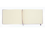 Schetsboek Kangaro A5 landscape heather purple PU HC 80 vel 140gr roomwit met elastiek en lint